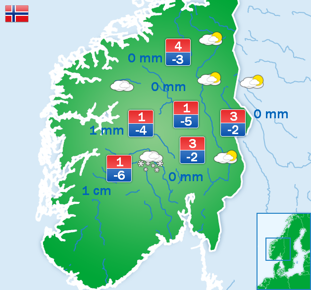 Weersverwachting voor vrijdag Weersverwachting voor vrijdag